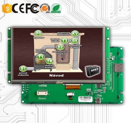직렬 인터페이스 5.6&quot; PCB 드라이브 널을 가진 색깔 LCD 디스플레이 단위