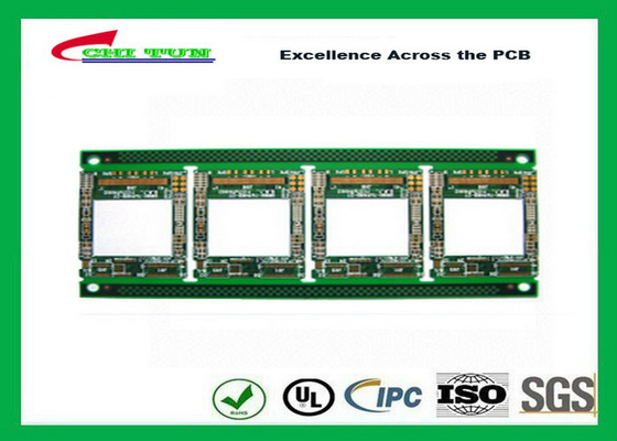 4 층 회로판 다중층 PCB FR4 1.2MM 완성되는 CNC 및 끊기 탭